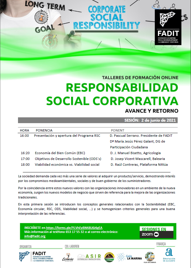 Formación de FADIT en Responsabilidad Social Corporativa
