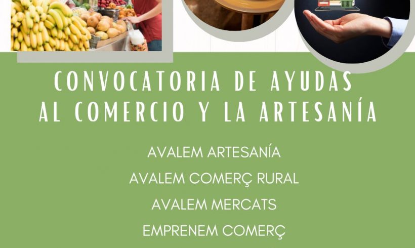 Abren plazo de solicitud las ayudas de la Generalitat Valenciana destinadas al comercio y la artesanía